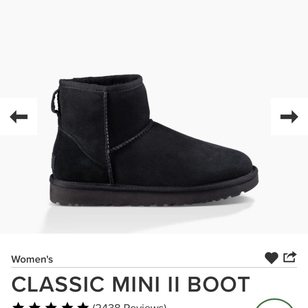 Ugg black water proof platform boot